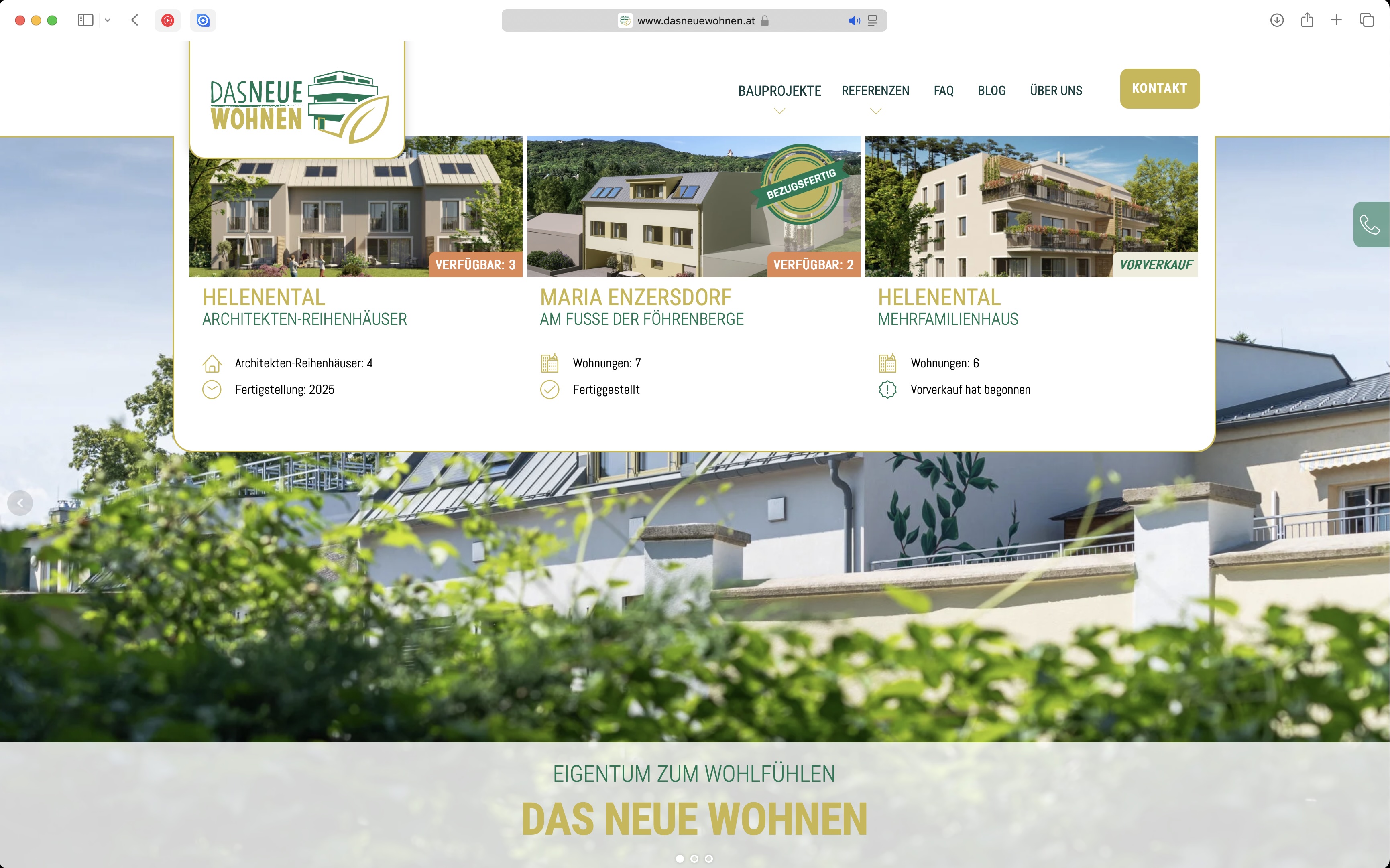 Das Neue Wohnen Website