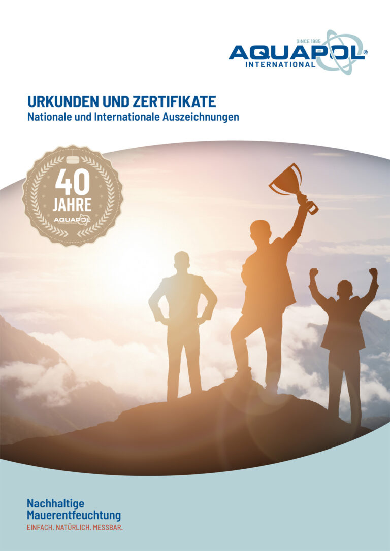 aquapol auszeichnungen und urkunden